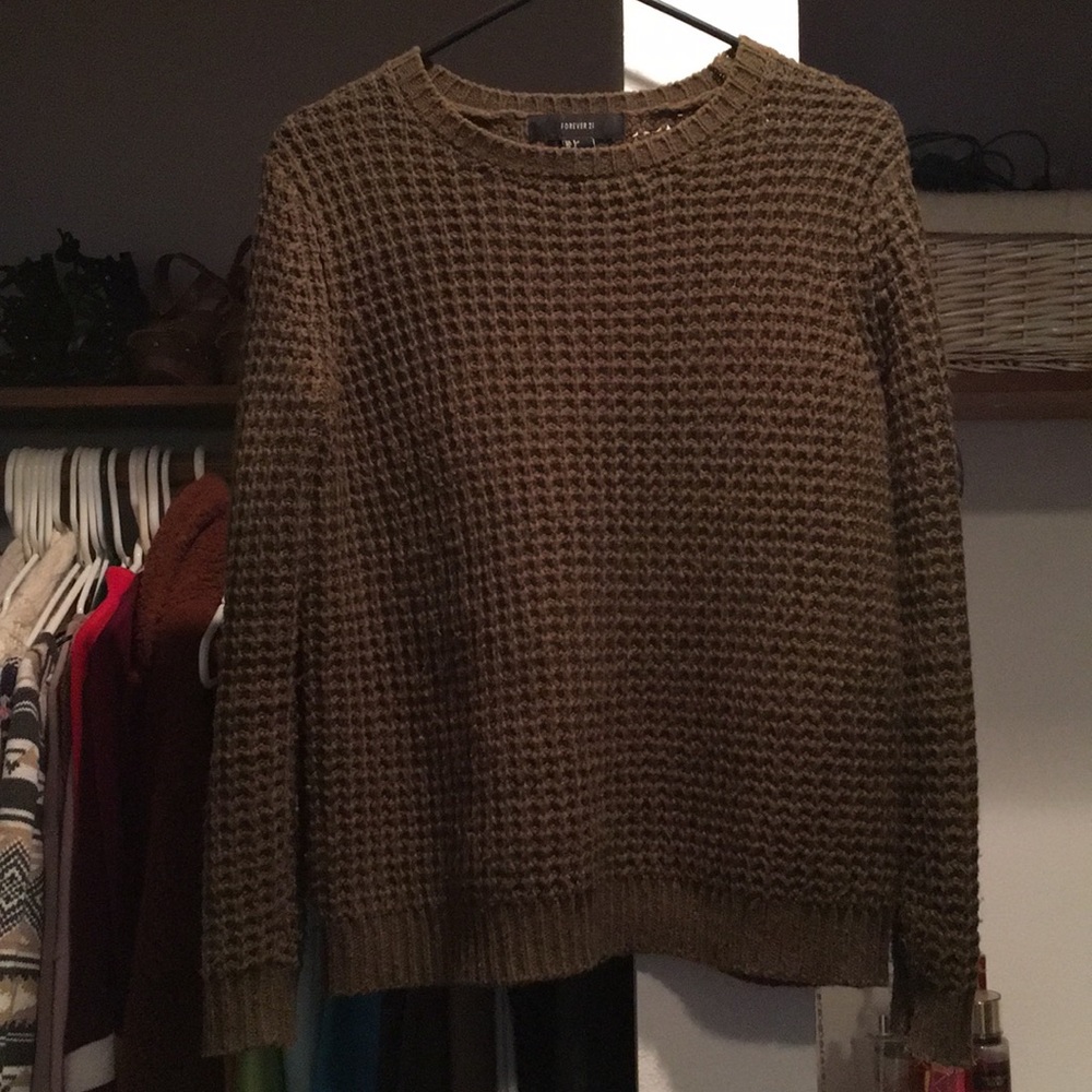 Olive Green Forever 21 Sweater